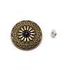 1-Hole Alloy & Turquoise Decorative Rivets PALLOY-WH0092-09J-AB-1