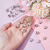 24Pcs Plated Alloy Rhinestone European Beads MPDL-NB0001-13-3