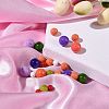 Eco-Friendly Round Baking Paint Glass Beads HY-MSMC003-03-4