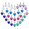 30Pcs 6 Colors Glass European Dangle Charms PALLOY-PH01825-1