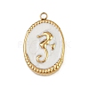 304 Stainless Steel Enamel Pendants STAS-K311-08B-02-1