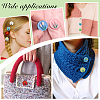 60Pcs 6 Colors 1-Hole Spray Painted ABS Plastic Buttons BUTT-PH0001-65B-5