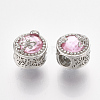 Platinum Plated Alloy Beads MPDL-S067-09B-2