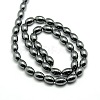 Non-magnetic Synthetic Hematite Oval Beads Strands X-G-F161-32C-2