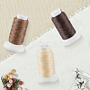 3 Rolls 3 3 Colors Flat Waxed Polyester Cord OCOR-CL0001-12A-7