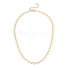 Brass Curb Chain Necklaces NJEW-JN03070-02-1