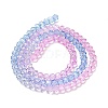 Transparent Painted Glass Beads Strands DGLA-A034-T4mm-A08-5
