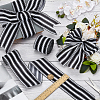 Burlap Ribbons SRIB-WH0011-384B-4