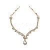 Alloy Rhinestone Hair Chain LS-OHAR-M044-01G-1