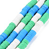 Fixed 3 Color Handmade Polymer Clay Bead Strands CLAY-S096-029J-1