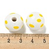 Printed Wood European Beads WOOD-G022-18B-3