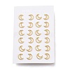 304 Stainless Steel Crescent Moon Stud Earrings EJEW-H100-06B-G-3