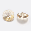 Faceted Glass Rhinestone Charms RGLA-F049-8mm-001GS-2