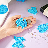 Mega Pet 7Pcs 7 Style Butterfly DIY Pendant Silicone Molds DIY-MP0001-15-6