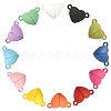12 Sets 12 Colors Spray Painted Alloy Magnetic Clasps PALLOY-CJ0002-31-5