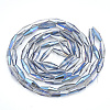 Electroplated Glass Beads Strands EGLA-S174-06F-2