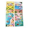 50Pcs 4 Styles Hawaiian Vacation Printed Plastic Gift Storage Tote Bags PL-CBAAD12-06-1