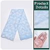 Snowflake Pattern Polyester Mesh Fabric DIY-WH0581-12A-4