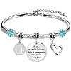 Birthday 201 Stainless Steel Charm Bracelets FS-WGBAA71-12-1
