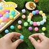Luminous 56pcs 28 Color Round Food Grade Silicone Beads SIL-CJ0001-31-4
