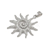 Brass Micro Pave Cubic Zirconia Pendants KK-K303-01P-2
