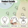 24Pcs Alloy Swivel Clasps FIND-SC0017-49B-5
