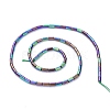 Electroplate Glass Beads Strands EGLA-K014-B-FP03-3