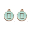 Alloy Enamel Pendants ENAM-S124-01B-15I-1