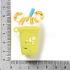PVC Opaque Plastic Big Pendants X-KY-D022-05B-3