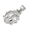 Brass Micro Pave Cubic Zirconia Pendants KK-A260-07D-P-2