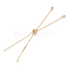 Rack Plating Adjustable Brass Slider Bracelet Making MAK-R025-02G-1-2