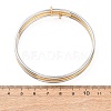 Two Tone 304 Stainless Steel Multi-strand Bangles BJEW-K271-02GP-5