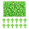 200Pcs Opaque Acrylic Beads SACR-FS0001-39C-1