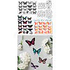 4Pcs Butterfly Carbon Steel Cutting Dies Stencils with PET Hollow Out Drawing Painting Stencils Sets & 1Pc PVC Plastic Stamps DIY-GL0004-149-9