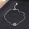 925 Thai Sterling Silver Anklets AJEW-BB60873-A-5