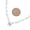 Bowknot Brass Micro Pave Cubic Zirconia Pendant Necklaces NJEW-JN04908-3