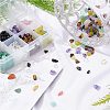 Natural Gemstone and Glass Chip Beads Sets G-NB0001-51-5