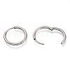 Tarnish Resistant 304 Stainless Steel Needle with 201 Stainless Steel Ring Huggie Hoop Earrings EJEW-L256-02A-P-2
