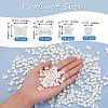 300Pcs 4 Style ABS Plastic Imitation Pearl Beads KY-SZ0001-40-2