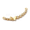 PVD Vacuum Plating 304 Stainless Steel Rhinestone Links STAS-L081-001G-2