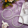  Double Rows Alloy Rhinestone Cup Chain FIND-NB0002-71-6
