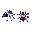 Halloween Theme Dyed Synthetic Turquoise & Glass Seed Beads Pendants PALLOY-MZ00774-06-1