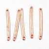 Tibetan Style Alloy Bar Links connectors TIBE-A14039-RG-FF-1