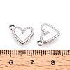 304 Stainless Steel Pendant Cabochon Settings STAS-T067-01P-3