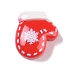 Opaque Christmas Theme Resin Cabochons RESI-H162-06A-1