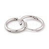 Non-Tarnish Round Ring 304 Stainless Steel Hoop Earrings for Women EJEW-G388-02C-P-2