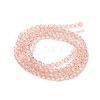 Baking Paint Transparent Glass Beads Strands DGLA-A034-J4MM-D04-2