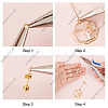 SUNNYCLUE DIY Cat & Flower Earring Making Kit DIY-SC0020-52-4