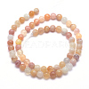 Natural Botswana Agate Beads Strands G-K224-04-6mm-2