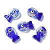 Handmade Foil Lampwork Fish Beads FOIL-Z001-01A-1
